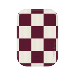 Burgundy Vibe Checker Portable MagSafe Charger Power Pack