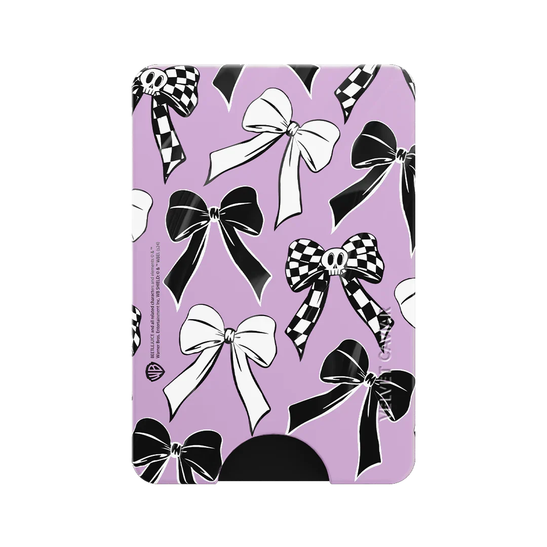Beetlejuice Bows MagSafe Wallet