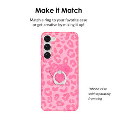 Candy Pink Leopard Phone Ring