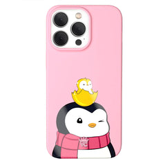 Pudgy Penguins Positive Pink iPhone Case