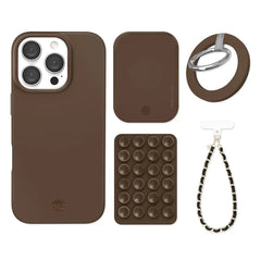 Espresso Brown iPhone Bundle Set - Grip