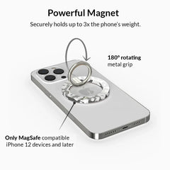 Chrome Leopard MagSafe Grip Ring