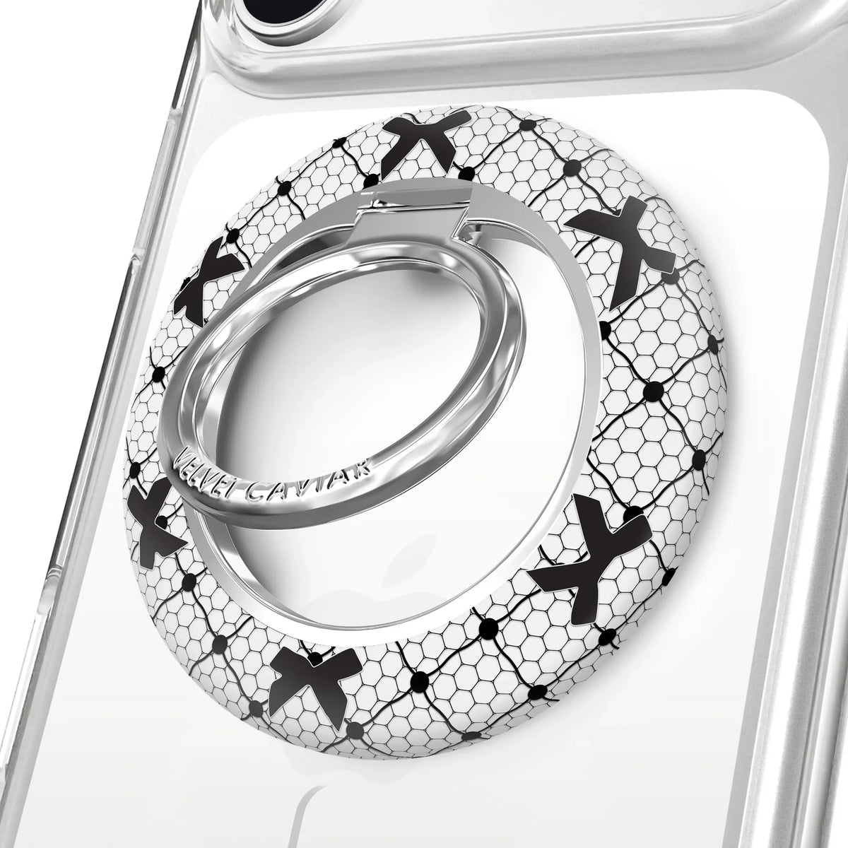 Lacy Black Bows MagSafe Grip Ring