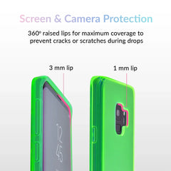 Neon Green Clear Samsung Case