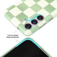 Pistachio Vibe Checkered Samsung Case