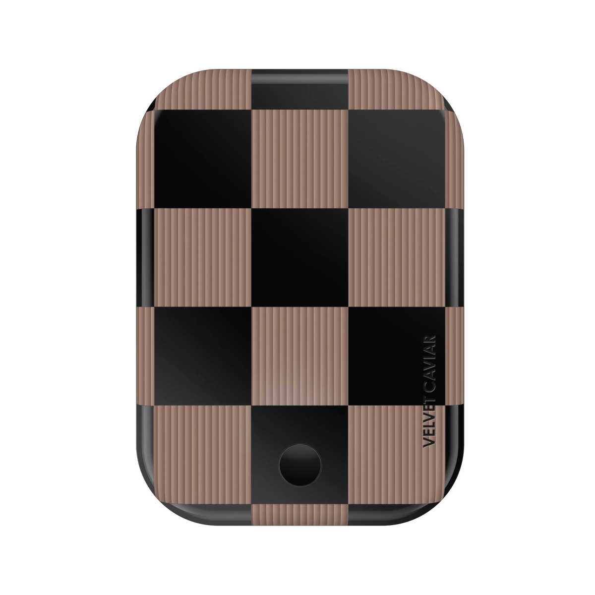 Mocha Vibe Checkered Portable MagSafe Charger Power Pack