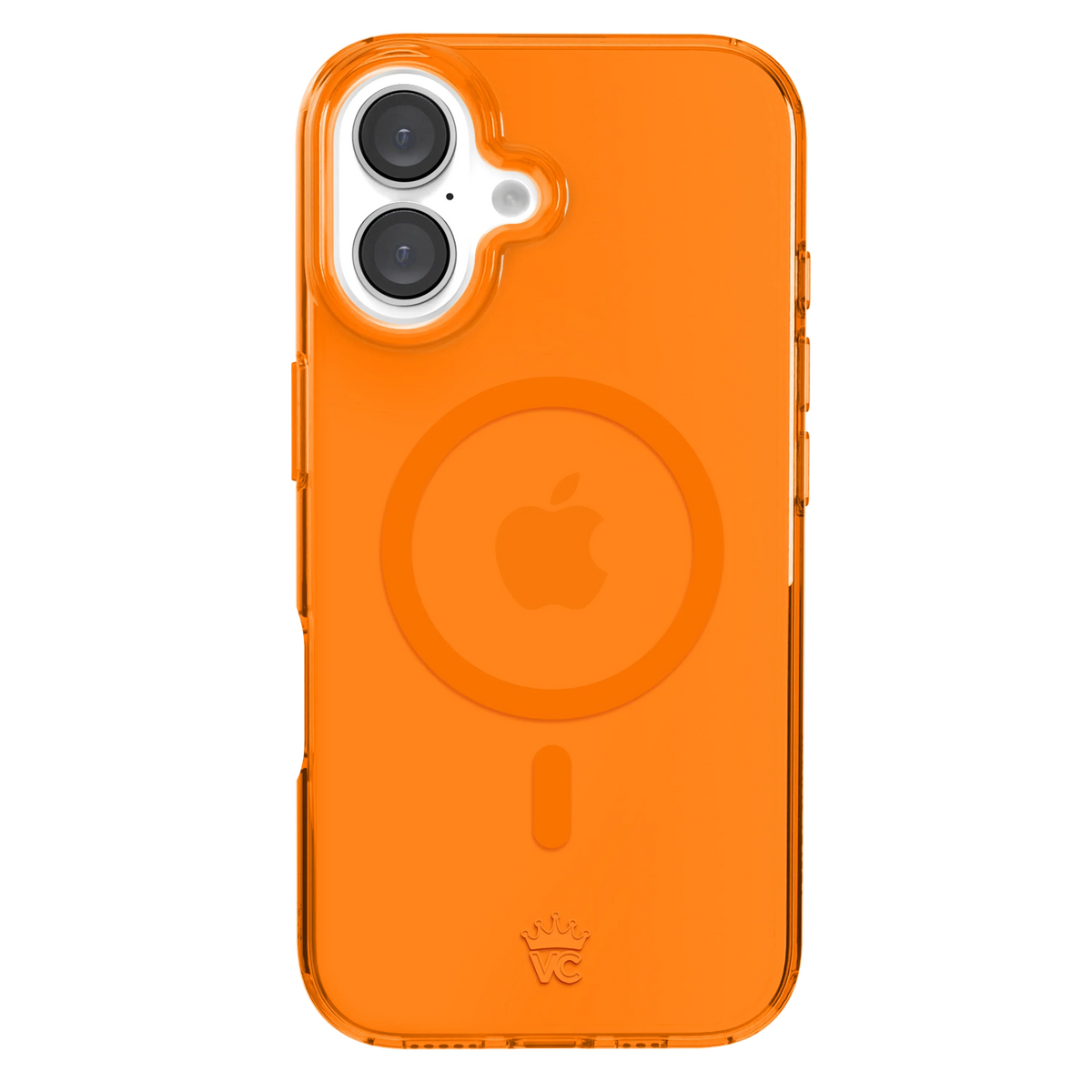 Neon Orange Clear iPhone Case