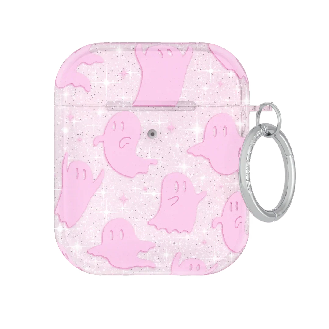 Ghosted Pink Glitter AirPod Case
